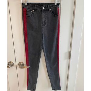 Forever21 red stripe jeans